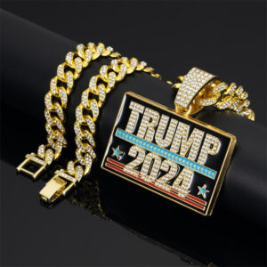 Trump necklace pendant